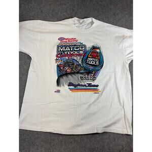 VTG 1997 NHRA Drag Racing Shirt Mens White Matco Tools Super Nationals Tee 2XL